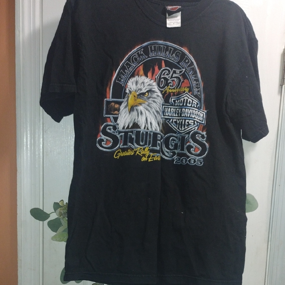 Vintage 2005 Harley-Davidson Black Hills  Rally T-Shirt. Made In The USA